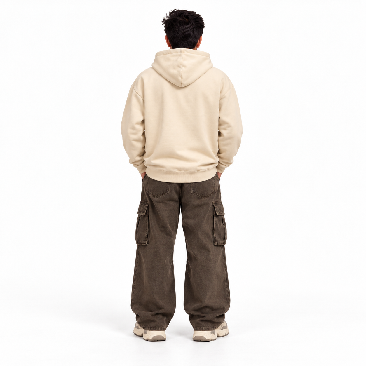 Solid Off-white Hoodie product image 1