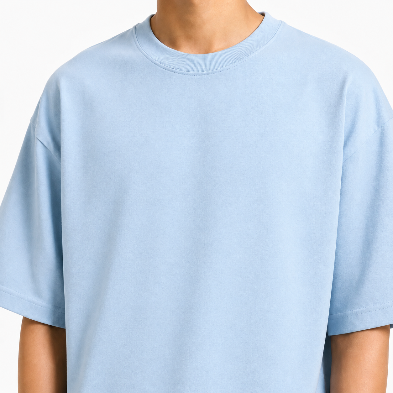 Solid Ice blue Drop t-shirt product image 3