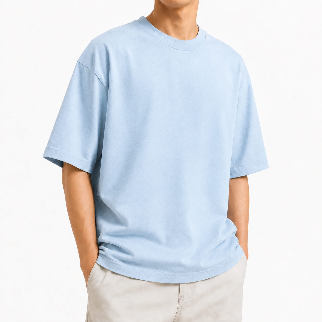 Solid Ice blue Drop t-shirt