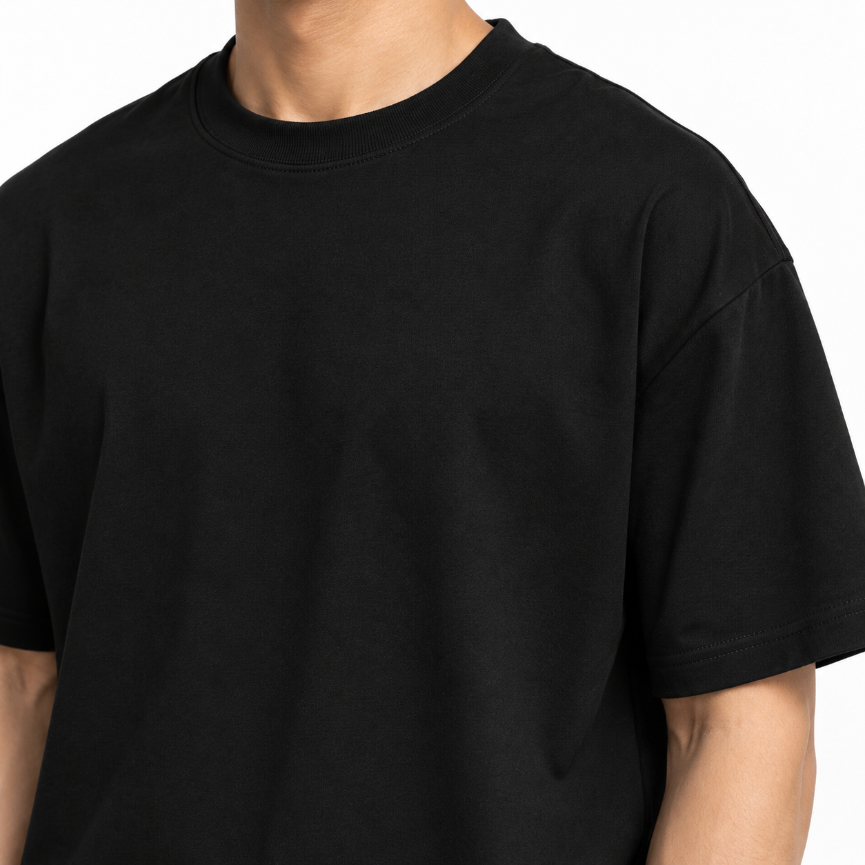Solid Black T-shirt product image 3