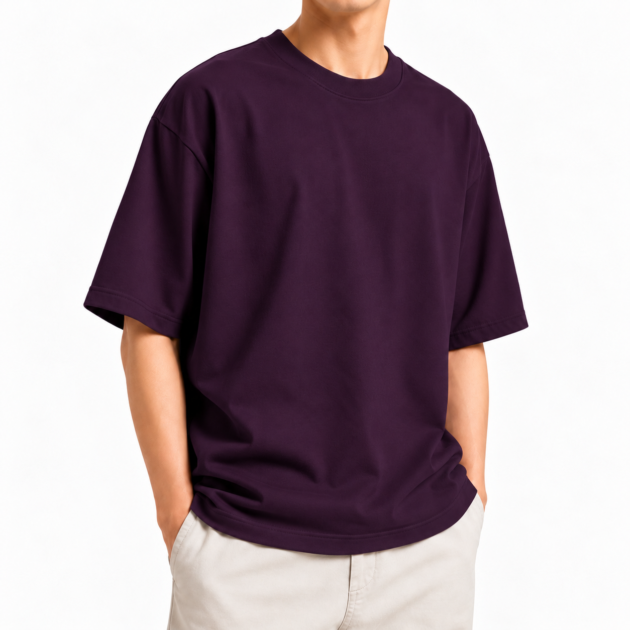Solid Purple Drop T-shirt